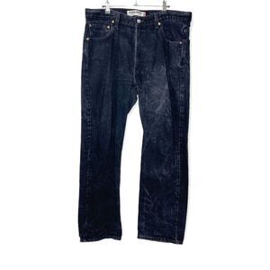 Levi’s Regular Fit Black Distressed Wash Jeans 100% Cotton Men’s Size 36x30